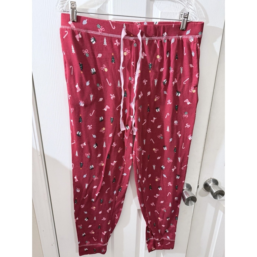Laura Ashley Pajama Pants Large Womens Joggers Christmas